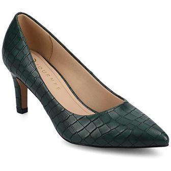 Journee Scylee Slip-On Stiletto Pointed-Toe High Heel Shoes
