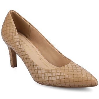 Journee Scylee Slip-On Stiletto Pointed-Toe High Heel Shoes