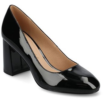 Journee Seraphina Covered Block Heel Women's Shoes