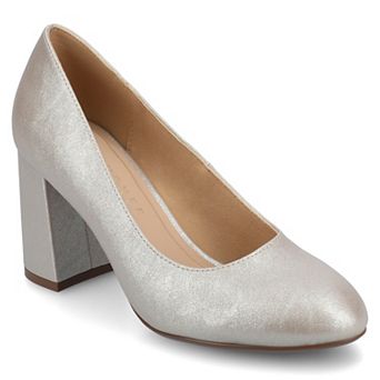 Journee Seraphina Covered Block Heel Women's Shoes