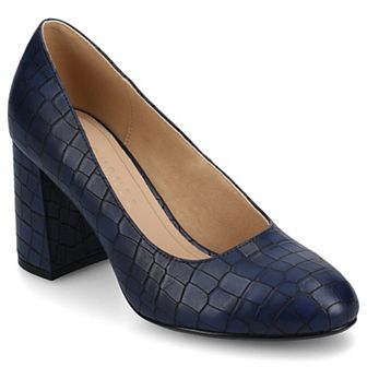 Journee Seraphina Covered Block Heel Women's Shoes