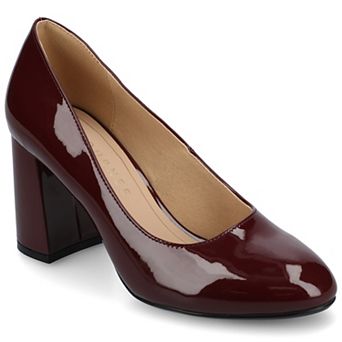 Journee Seraphina Covered Block Heel Women's Shoes