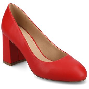 Journee Seraphina Covered Block Heel Women's Shoes