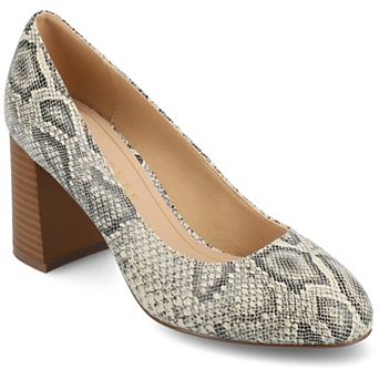 Journee Seraphina Covered Block Heel Women's Shoes