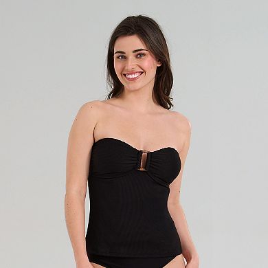 Women's Freshwater Tortise Trim Bandeau Bikini Top