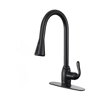 Casainc 3-function Spray Head Kitchen Sink Faucet With Pull Down Sprayer