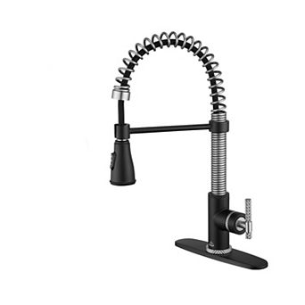 Single Handle Kitchen Faucet Pull-down Sprayer 360 Swivel Three Functions