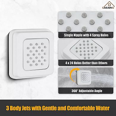 4-spray Shower Heads Ceiling Mount Fixed And Handheld Shower Head