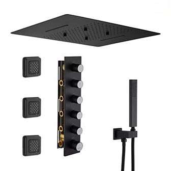 4-spray Shower Heads Ceiling Mount Fixed And Handheld Shower Head