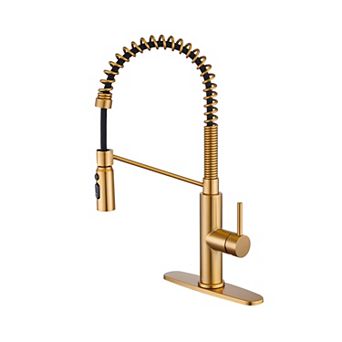 Kitchen Sink Faucet 1.8 Gpm With Pull Down And 3 Models Sprayer Single Handle