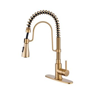 Kitchen Faucet Sink Mixer Faucet Pull Down Sprayer Single Handle 1.8 Gpm