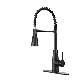 Led Temperature Control Kitchen Faucet W/360° Swivel And Magnetic Pull-out Head