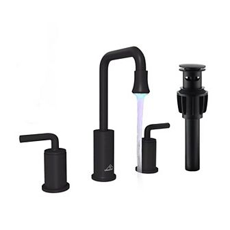 Casainc 8-inch Bathroom Sink Faucet With Led Temperature-responsive