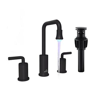 Casainc 8-inch Bathroom Sink Faucet With Led Temperature-responsive