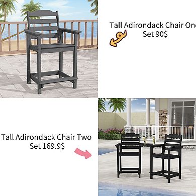 Tall Adirondack Chairs Outdoor Patio Bistro Chair