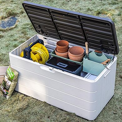 23.62'' W 110 Gallons Water Resistant Resin Cabinet Deck Box