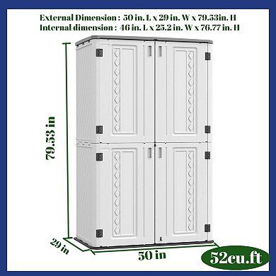 Outdoor Storage Shed-Tall