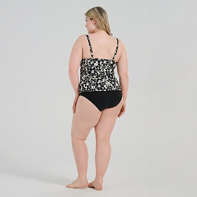 Plus Size Freshwater Twist Tankini Swim Top