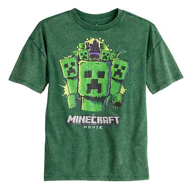 Boys 8-20 Minecraft Movie Creeper Graphic Tee