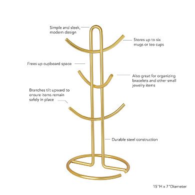 Spectrum Euro Gold Mug Holder