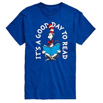 Big & Tall Dr. Seuss The Cat in the Hat It's A Good Day To Read Graphic Tee