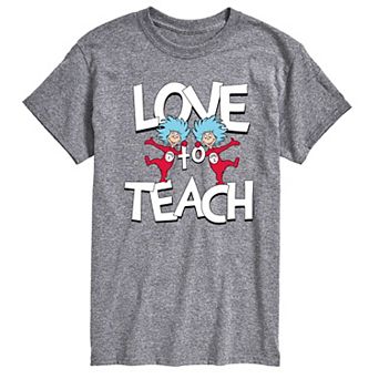 Big & Tall Dr. Seuss The Cat in the Hat Love To Teach Graphic Tee