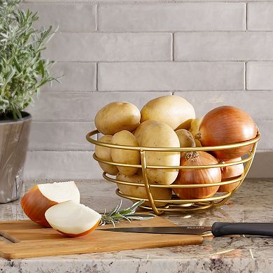 Spectrum Euro Gold Fruit Bowl