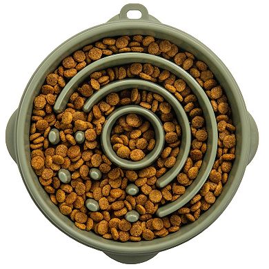 Outward Hound Fun Feeder Dog Bowl - Circle