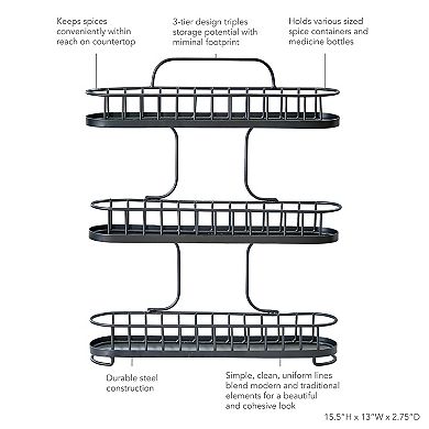 Spectrum Yumi 3-Tier Spice Rack