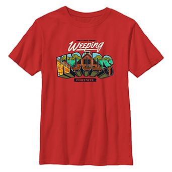 Boys 8-20 Fortnite Greetings From Weeping Woods Graphic Tee