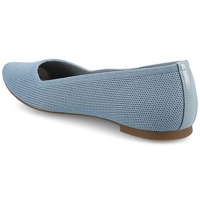 Journee Minnah Knit Slip-On Pointed-Toe Women's Dress Flats