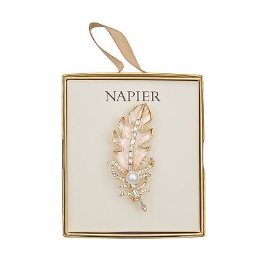 Napier Gold Tone Feather Pin