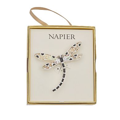 Napier Silver Tone Dragonfly Pin
