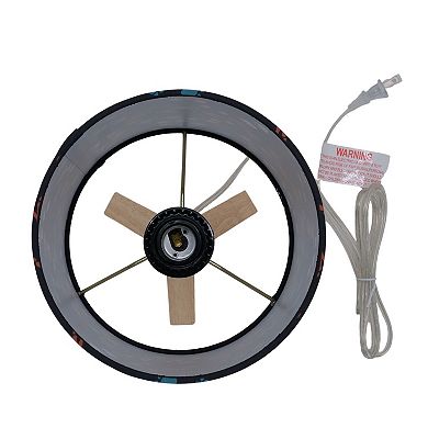 BOK Dinosaur Tracks with Natural Wood Lamp