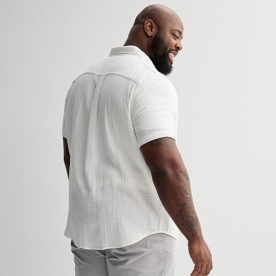 Big & Tall Sonoma Goods For Life® Short Sleeve Perfect Length Shirt