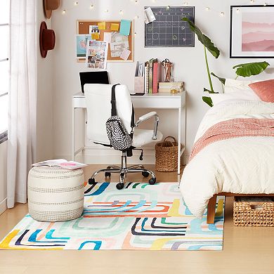 Town & Country Play Jovie Rainbow Party Kids Washable Area Rug