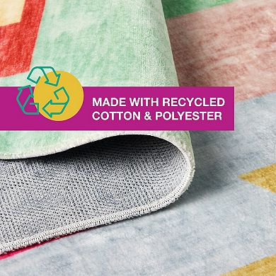 Town & Country Play Nara Southwest Pop Kids Washable Area Rug