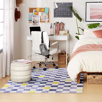 Town & Country Play Niko Checkmate Kids Washable Area Rug