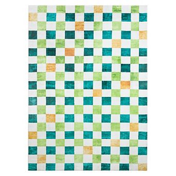 Town & Country Play Niko Checkmate Kids Washable Area Rug