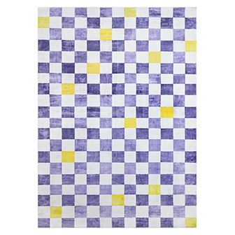 Town & Country Play Niko Checkmate Kids Washable Area Rug