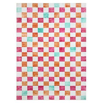 Town & Country Play Niko Checkmate Kids Washable Area Rug