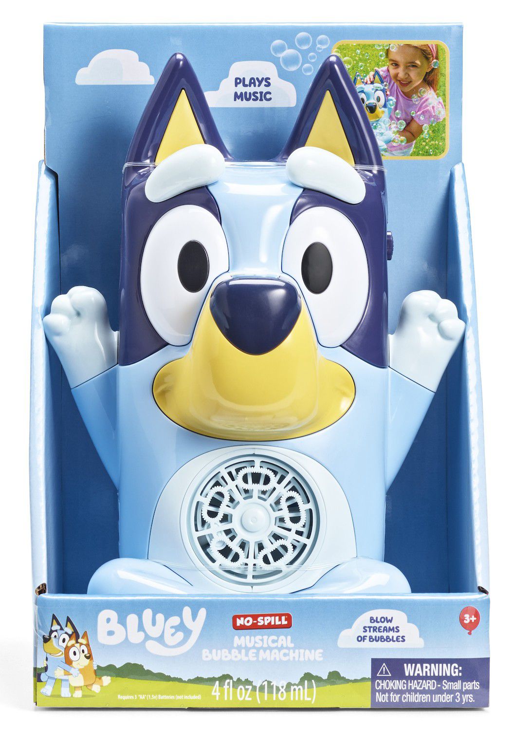 Детские игрушки Little Kids Bluey Musical No-Spill Bubble Machine