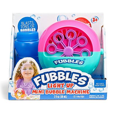 Little Kids Fubbles Light Up Mini Bubble Machine