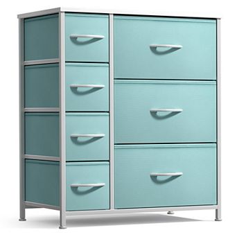 Sorbus 7 Drawers Dresser With Steel Frame, Wood Top, Handles - Storage For Bedroom, Home, Etc