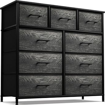 Sorbus 9 Drawers Dresser - Storage For Bedroom, Closet, Office Organization - Steel Frame, Wood Top