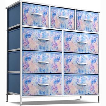 Sorbus 9 Drawers Dresser - Storage For Bedroom, Closet, Office Organization - Steel Frame, Wood Top