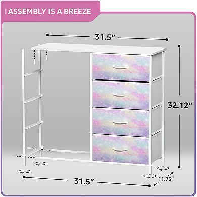 Sorbus 8 Drawers Storage Dresser For Bedroom, Closet, Office Organization - Steel Frame, Wood Top