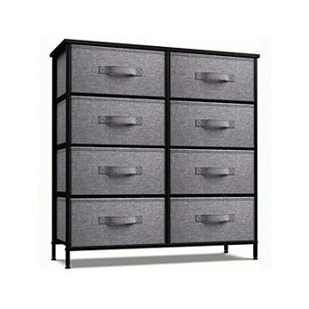 Sorbus 8 Drawers Storage Dresser For Bedroom, Closet, Office Organization - Steel Frame, Wood Top