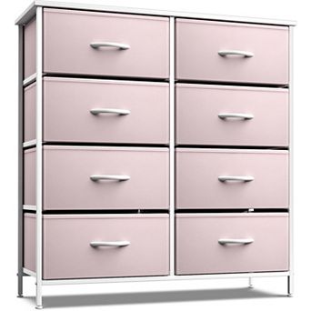 Sorbus 8 Drawers Storage Dresser For Bedroom, Closet, Office Organization - Steel Frame, Wood Top