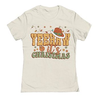 Junior's Yeehaw It Is Christmas Graphic Tee